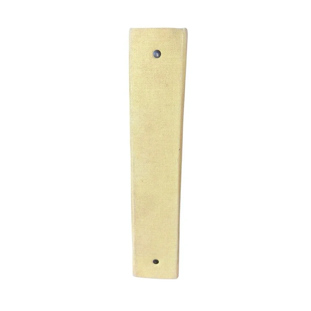 Vintage Pen-Tab 3 Ring Binder Yellow Clip Board Cloth School Portfolio Calendar